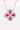 Revolvaa | Lab-odlad Ruby 925 Sterling Silver Blommform halsband